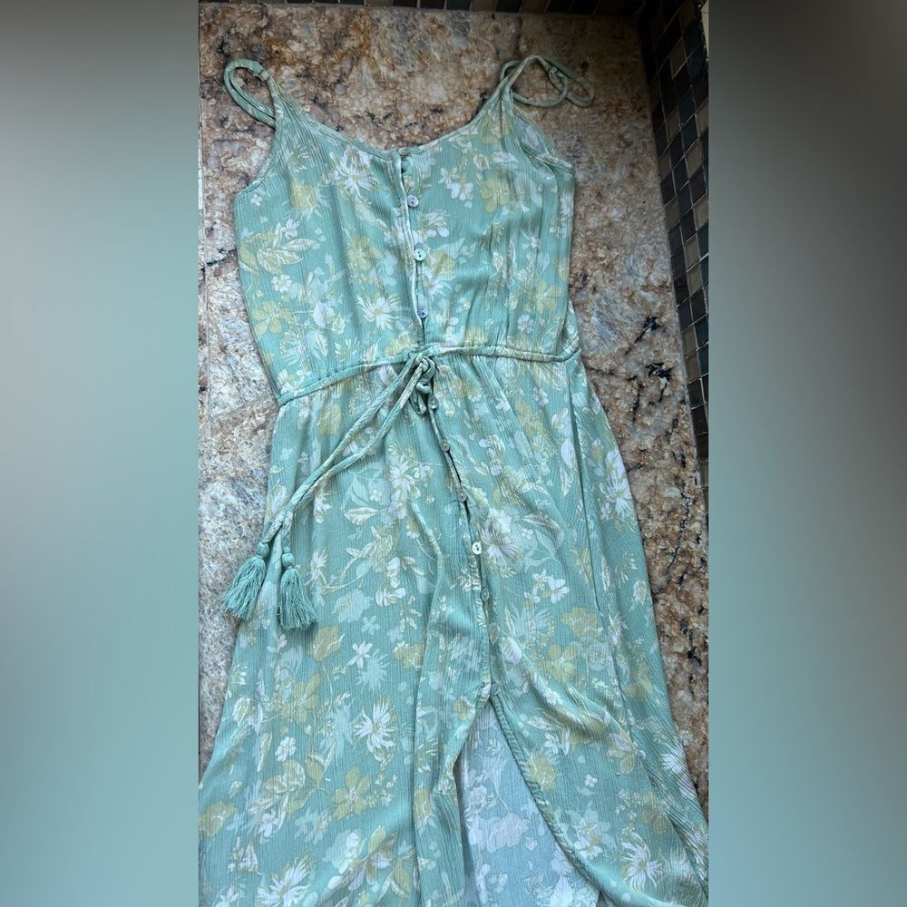 Floral Green Summer Dress - Picture 7 of 9